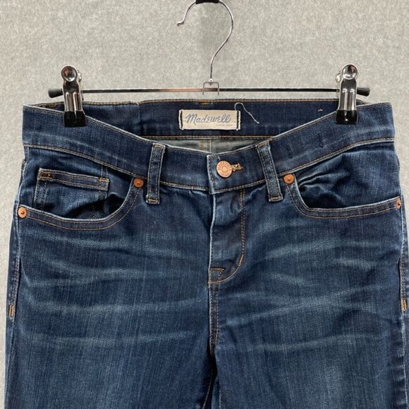 MADEWELL Skinny Skinny Jeans Womens 26 Dark Blue Cotton Blend Stretch - Picture 2 of 8